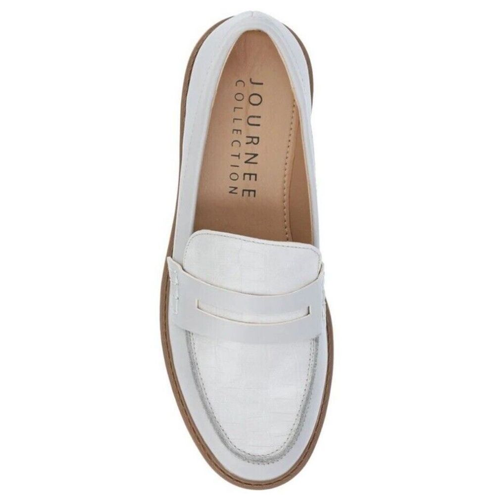 Journee Collection Kenly Cool Shades Lug Bottom Loafers Size 6 In Grey